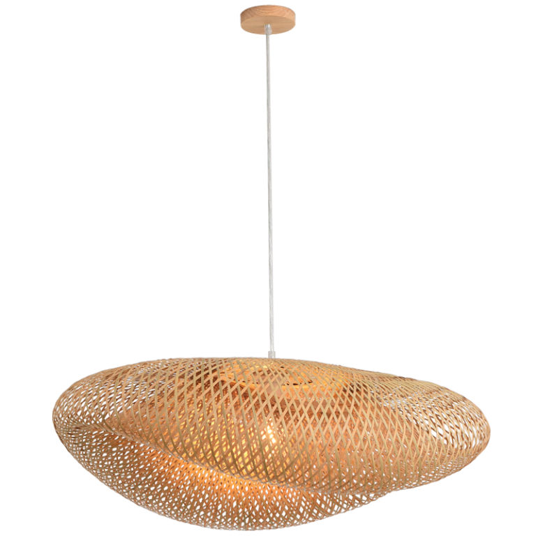 PEN260 Bright Star NATURAL 1X60W ES (LED ONLY) RATTAN PENDANT