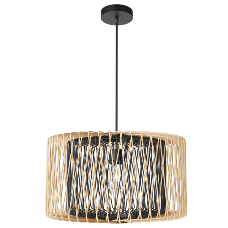 PEN514 Bright Star BAMBOO METAL AND BAMBOO PENDANT 1X11W ES LED 6007226079258 117
