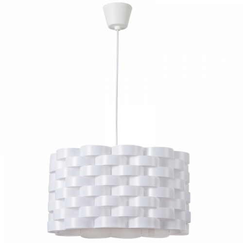 PEN518 Bright Star WHITE OVAL ACRYLIC AND PP PENDANT 1X35W ES 6007226079296 83