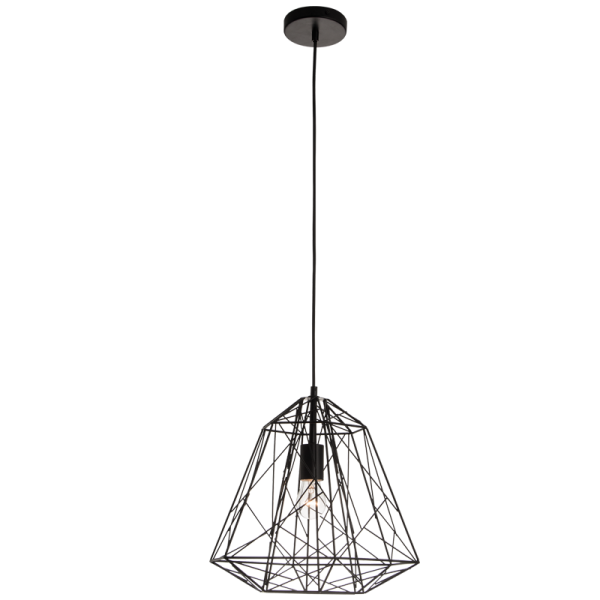 PEN525/1 Bright Star BK 1LT METAL WIRE PENDANT 1X60W ES 6007226058833 310
