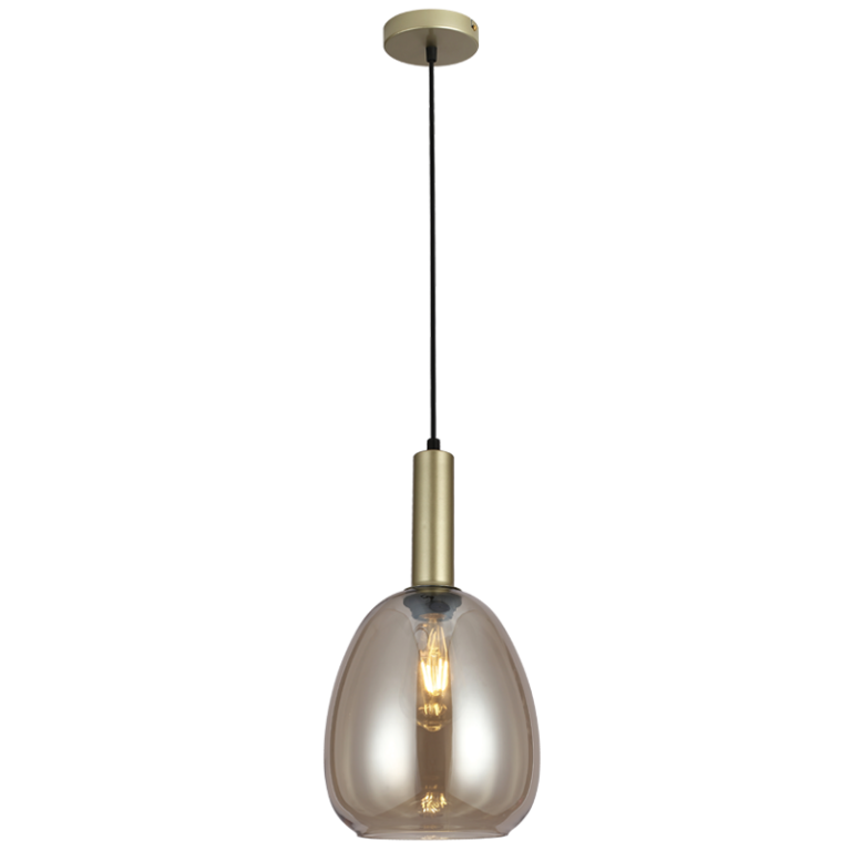 PEN891 Bright Star CHAMPAGNE CHAMPAGNE COLOUR PENDANT 1X40W ES