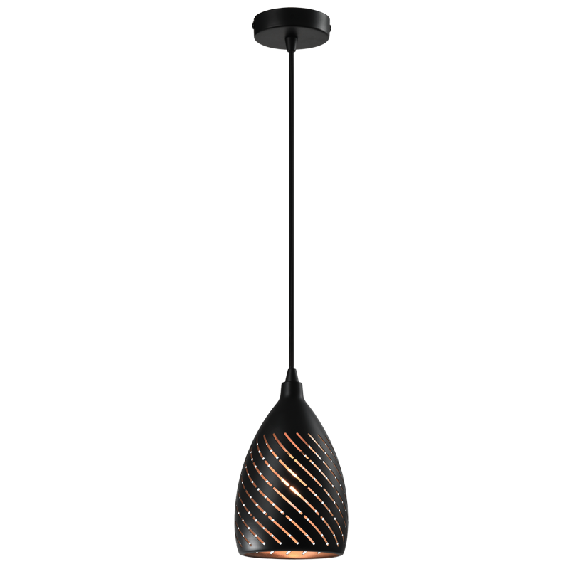 PEN897 Bright Star BLACK METAL BLACK PENDANT 1X40W ES