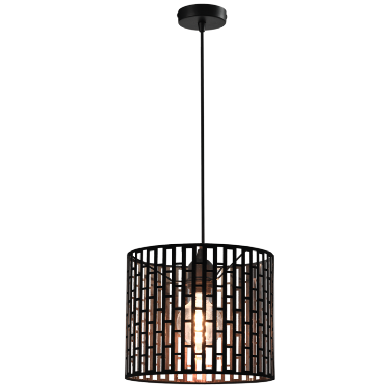 PEN898 Bright Star BLACK METAL BLACK PENDANT 1X40W ES