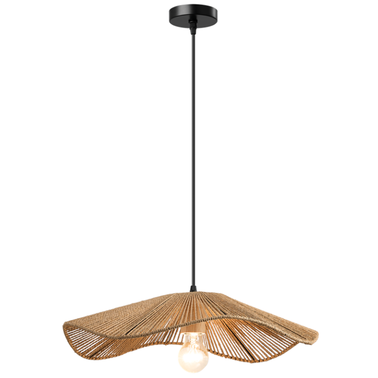 PEN958 Bright Star STRING METAL PAPER STRING WOOD LAMPHOLDER ES LED 500MM