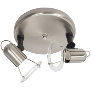 S005/2R Bright Star SATIN SATURN 2LIGHT ROUNDBASE SATIN 2XR50 SES 190MM