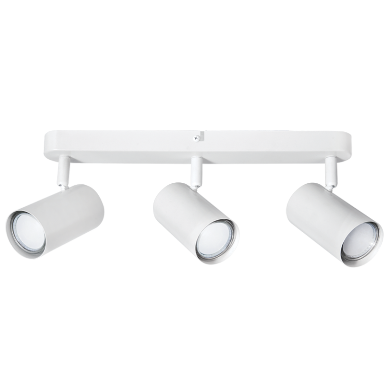 S177/3 Bright Star MATT WH MATT WHITE SPOTLIGHT 3XGU10 BASE/BAR 350X40MM
