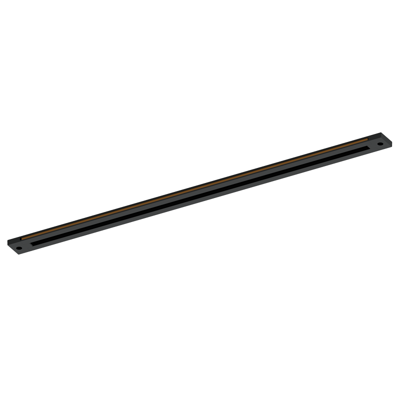 S302/2M Bright Star BLACK 2 METRE SLIMLINE TRACK 24V DC 2000MM ALU