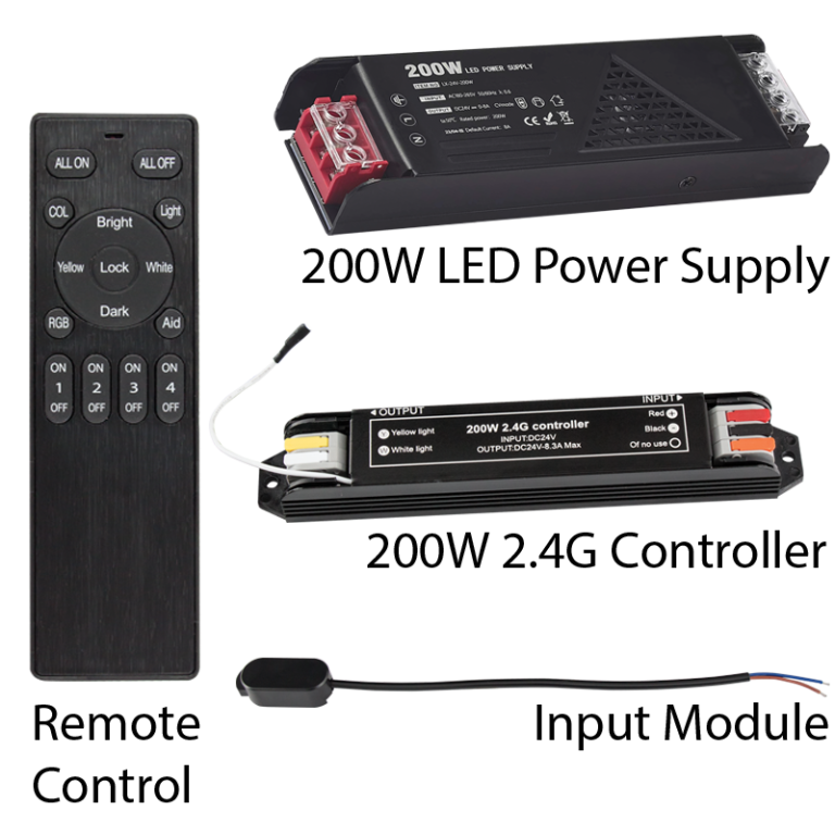 S322/4 Bright Star PIECE SET 200W 2.4 G SLIMLINEC 4 PIECE SET 24V DC CCT
