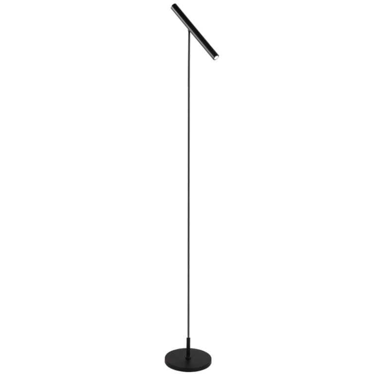 SL404 Bright Star MATT BK BLACK METAL FLOOR 7W LED FOOT SWITCH 4000K
