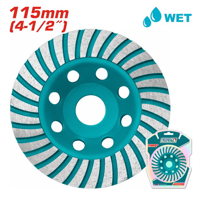 Total 115Mm Diamond Cup Wheels Each Professional TAC2411151
