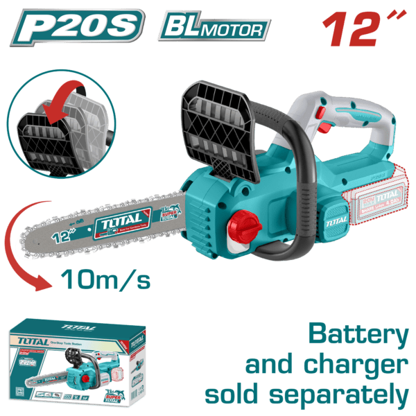Total 20v P20s Lithium-ion 12" Chain Saw Solo Garden Tool TGSLI20126
