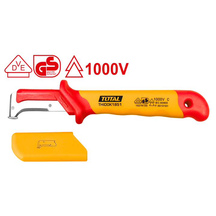 Total 1000V Insulated Dismantling Knife 185Mm Professional THIDCK1851