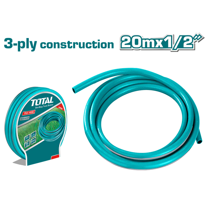 Total 1/2" Pvc Hose 20M X 1/2" Professional THPH2001