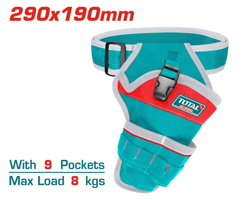 Total Drill Holster With Screws Compartment. Hip Or Shoulder Strap Mount Incl. Professional THT16P30125