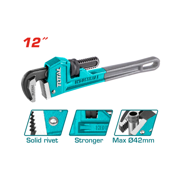 Total Pipe Wrench 12"/300Mm Professional THT171206
