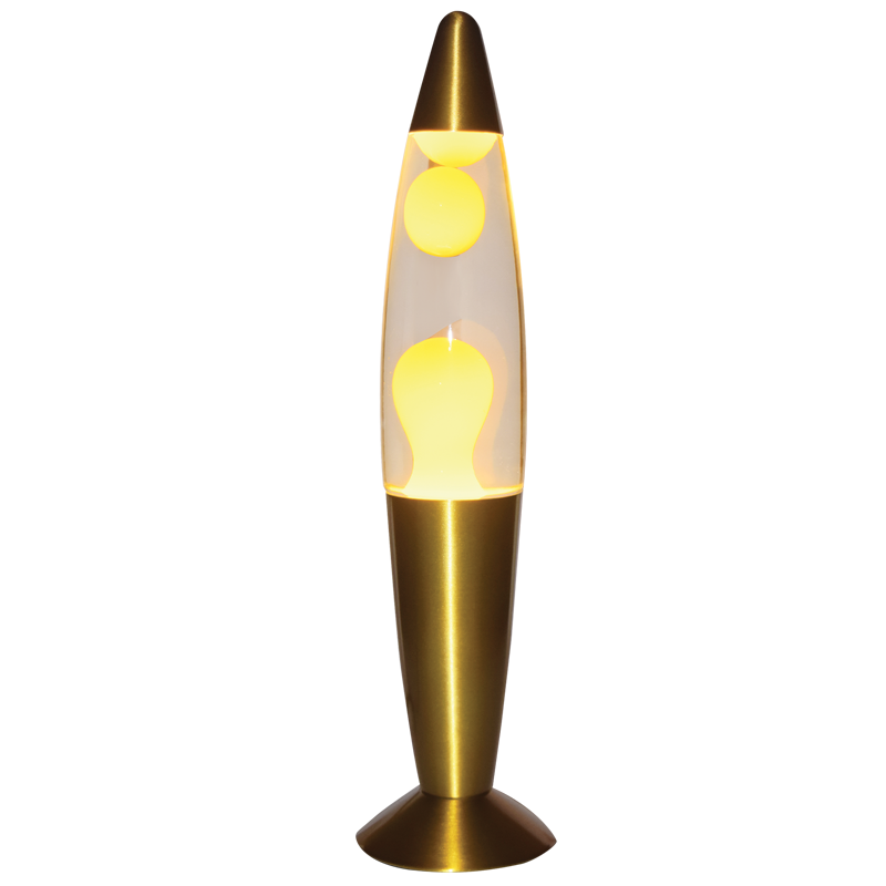 TL109 Bright Star YELLOW & CLEAR LAVA LAMP YELLOW&CLEAR SAT BRAS BASE 1X20W R39 SES