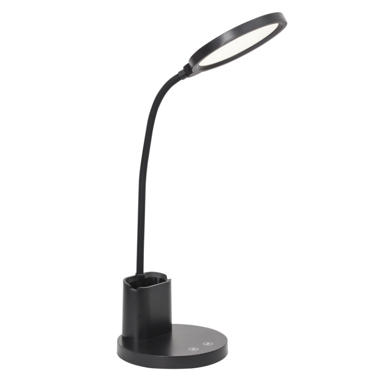 TL663 Bright Star BLACK RECHARGEABLE 10W LED TABLE LAMP CCT 1200MAH