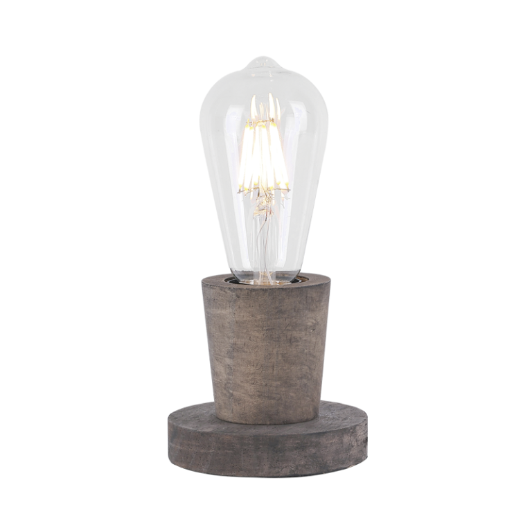 TL677 Bright Star WOOD DARK WOOD AND METAL TABLE LAMP 1X40W ES 100MM