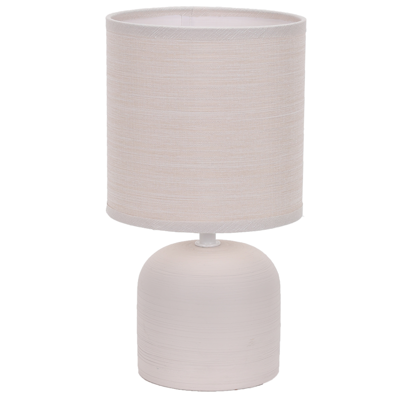 TL835 Bright Star BEIGE BEIGE CERAMIC BASE WITH FABRIC SHADE 1X40W SES