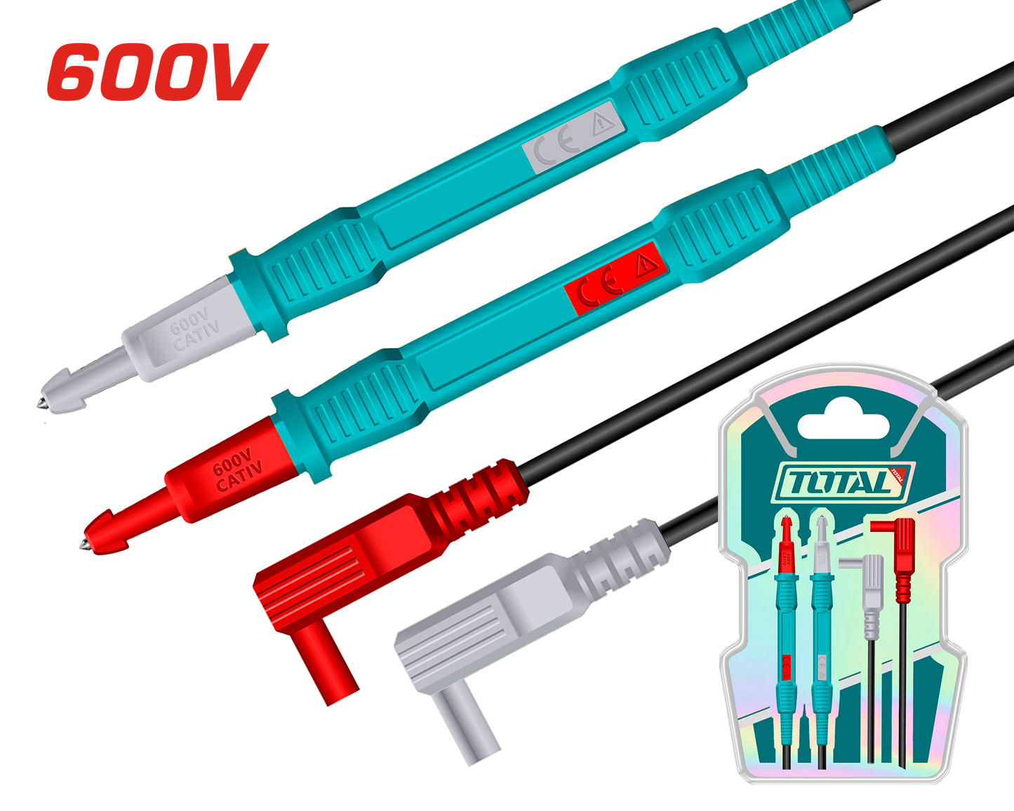 Total Test Lead 600V 80Cm Professional TMT30851