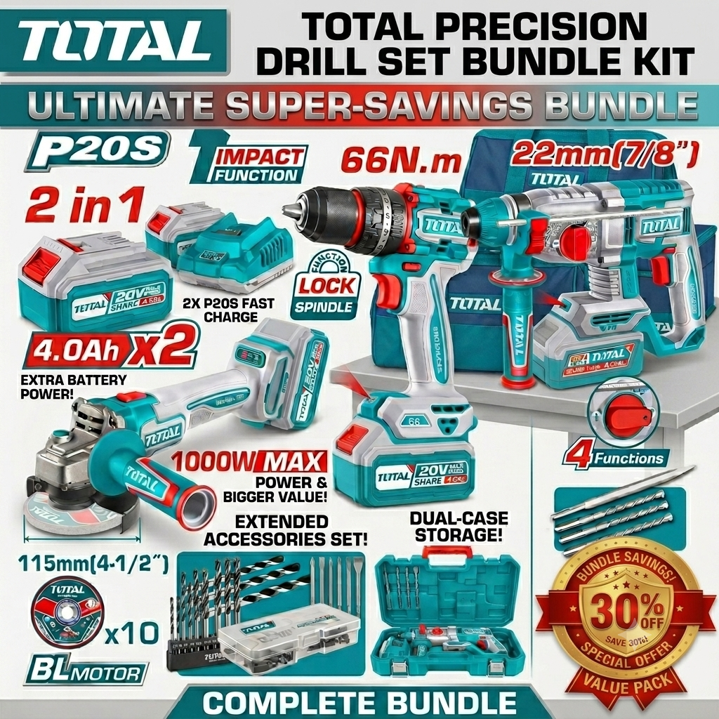Total Precision Drill Set Bundle Kit