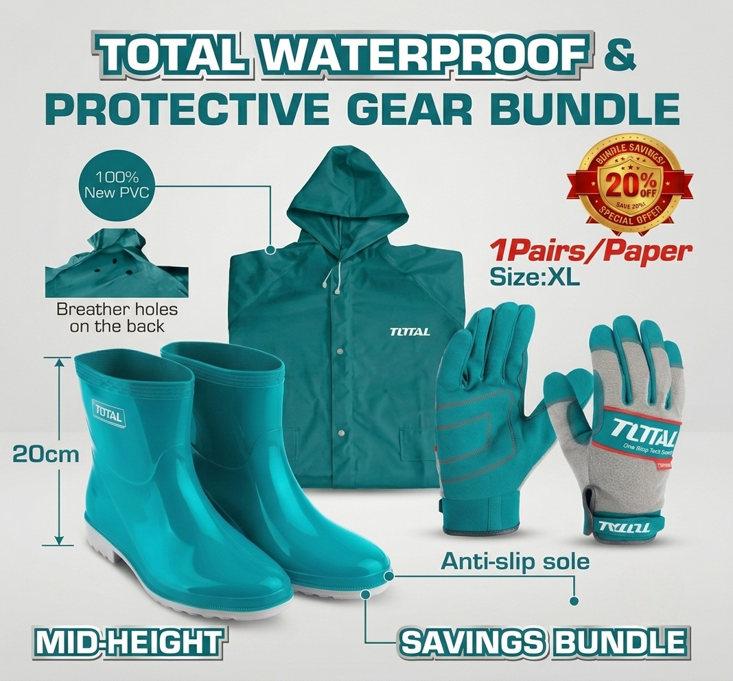 Total Waterproof Protective Gear Bundle Kit