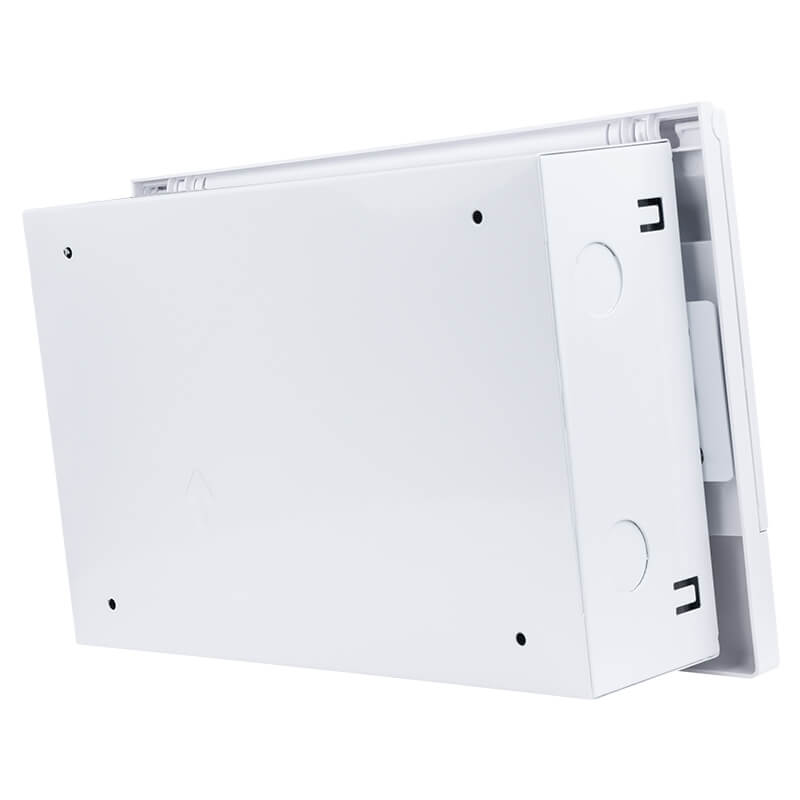 11-14 Way Flush Mount Distribution Board - Durable Metal Tray with Adjustable DIN Rail