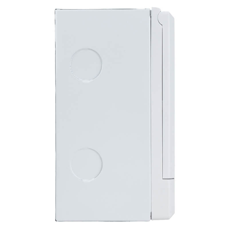 2-4 Way Surface Mount Distribution Board - Compact Metal Tray with Adjustable DIN Rail