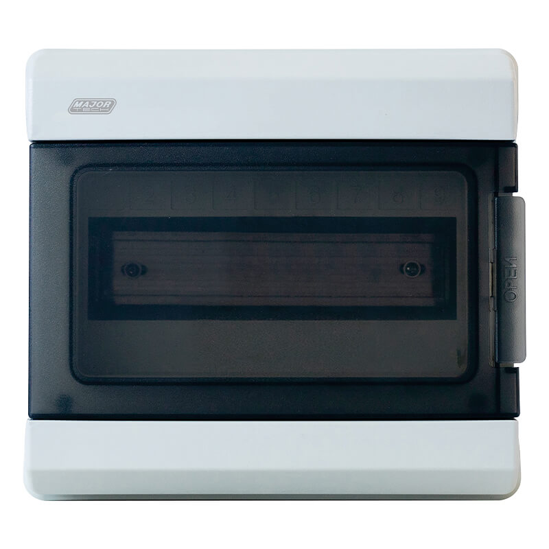 VETi 8-Way Surface Mount DB Board | IP66 Weatherproof | Smoked Cover