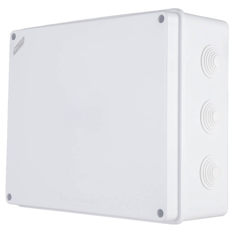IP65 Rectangular Junction Box with Rubber Glands | 300mm x 250mm x 120mm | IK08 Rated