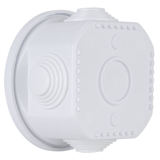 VETi IP55 Round Junction Box with Rubber Glands | Ø80mm x 50mm | IK08 Rated