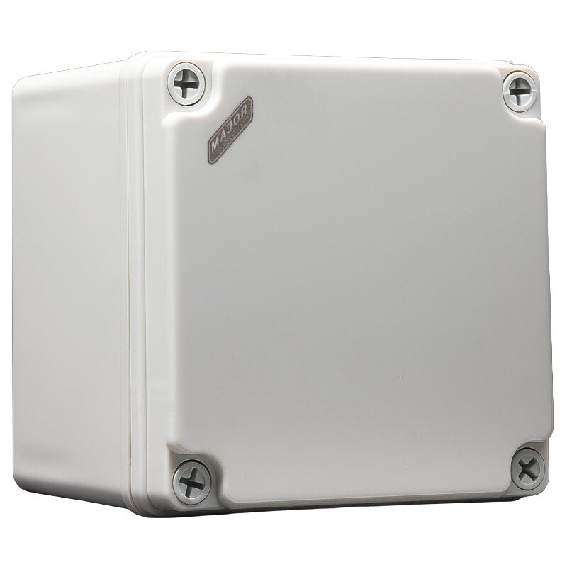 IP67 Weatherproof Polycarbonate Square Enclosure 125x125x100mm - High-Impact Industrial Box