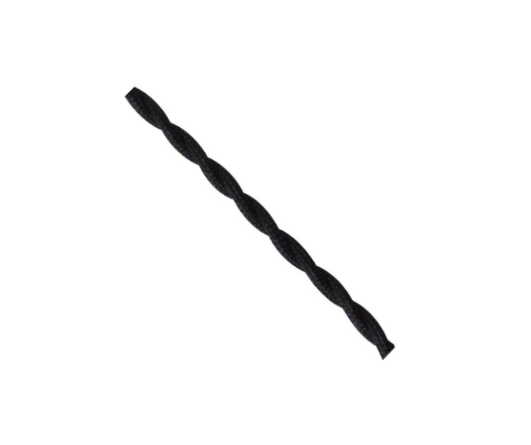 WIRE 012 Bright Star BLACK BLACK TWISTED - 2 CORE P/M