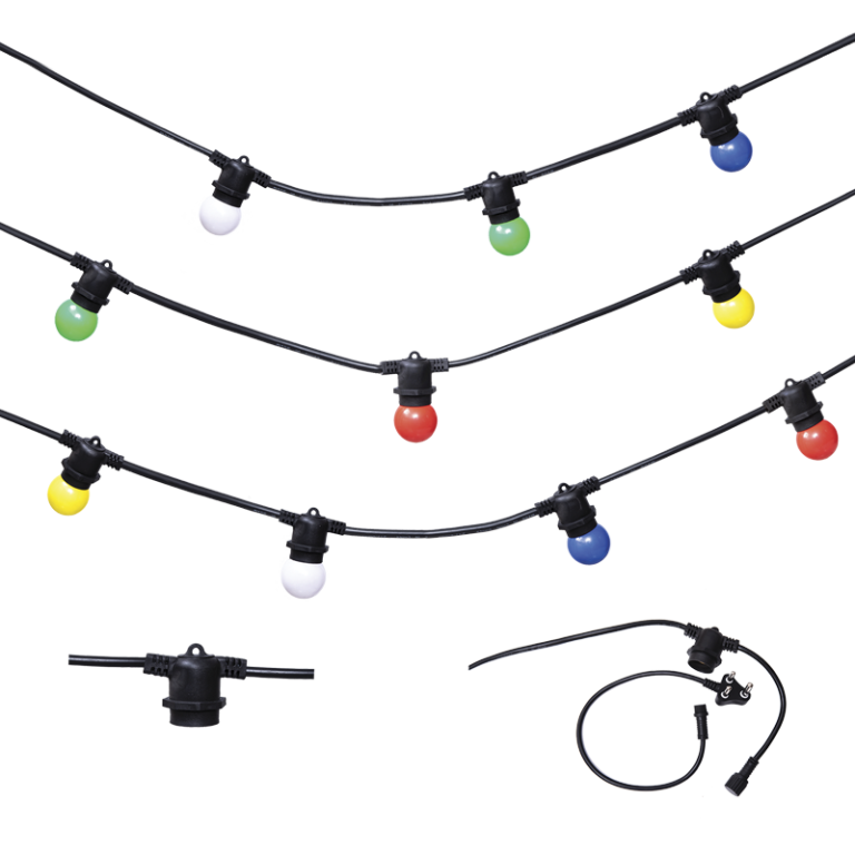 WSC012 Bright Star MULTICOLOUR 10 X G45 COLOUR BULBS