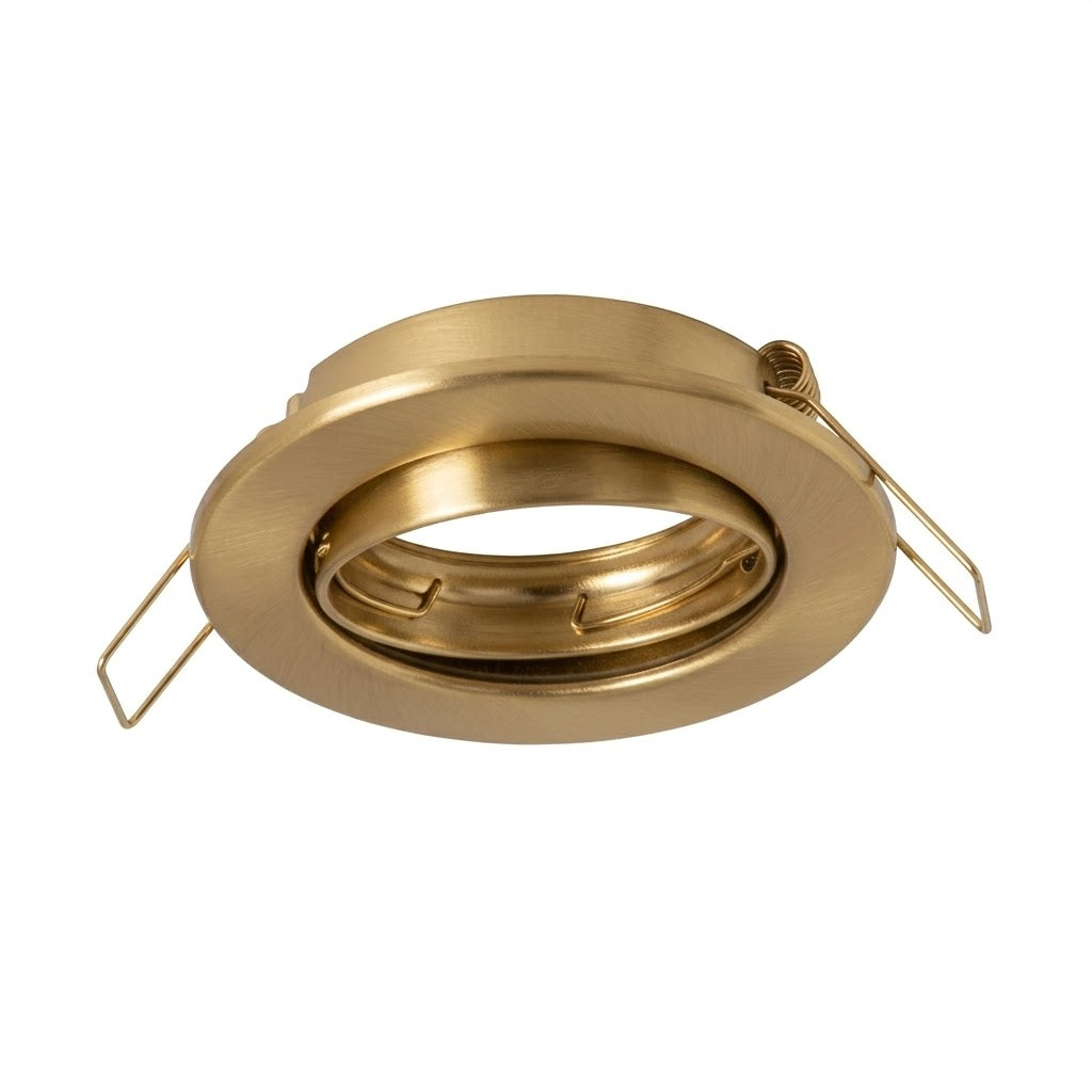 Bright Star DL067 GOLD SATIN TILT NO LAMPHOLDER 65mm CUT OUT