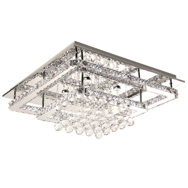Bright Star CF573 LED POLISH CHR+CRYSTAL 54W OUTER 36W INNER 12W CENTRE