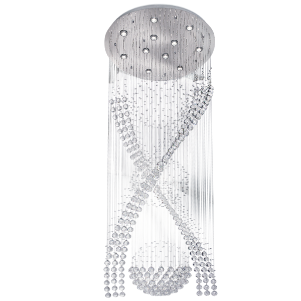 Bright Star CH234/11 CRYSTAL CHANDELIER STAINLESS STEEL+ CRYSTALS 11X50W GU10