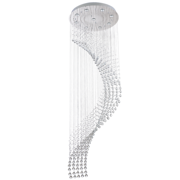Bright Star CH256 CRYSTAL STAINLESS STEEL WITH CRYSTALS 9X5W GU10