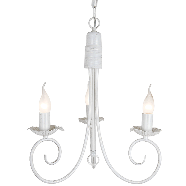 Bright Star CH3901/3 FOSSIL FOSSIL WHITE METAL CHANDELIER 3X60W SES
