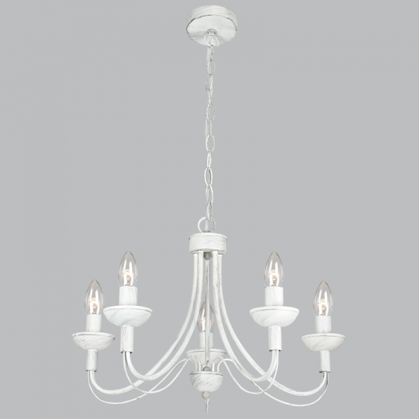 Bright Star CH524/5 FOSSIL FOSSIL METAL CHANDELIER 5X60W SES