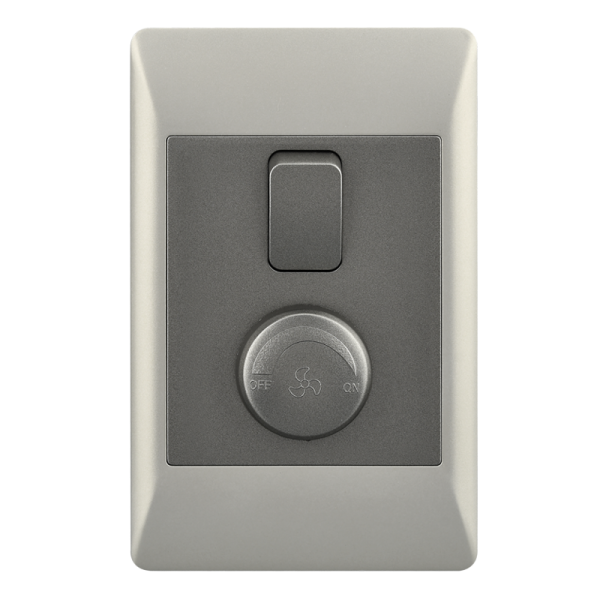 Bright Star ESW092 DUO FAN SPEED CONTROL + LIGHT SWITCH 2 X 4 (5 per box)