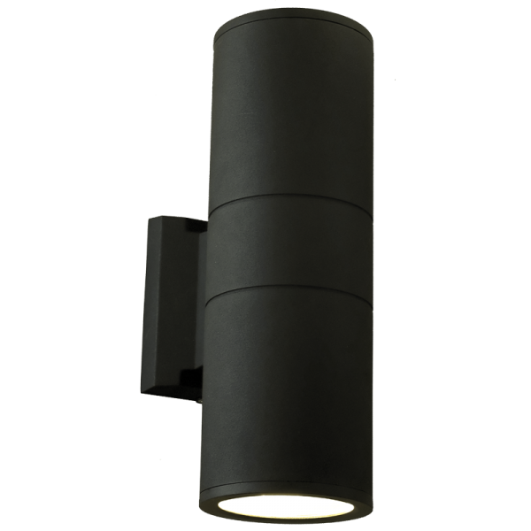 Bright Star L132 BLACK UP & DOWN WALL BRACKET WITH GLASS 2 X60W ES