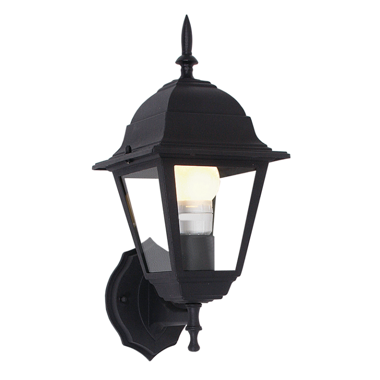 Bright Star L203 BK 4 PANEL DOWN FACING BLACK IP44 1X60W ES