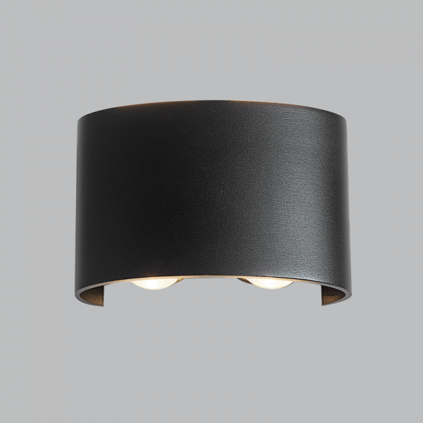 Bright Star L246 BLACK 4X1W LED UP & DOWN ALU WALL BRACKET+GLASS 3000K