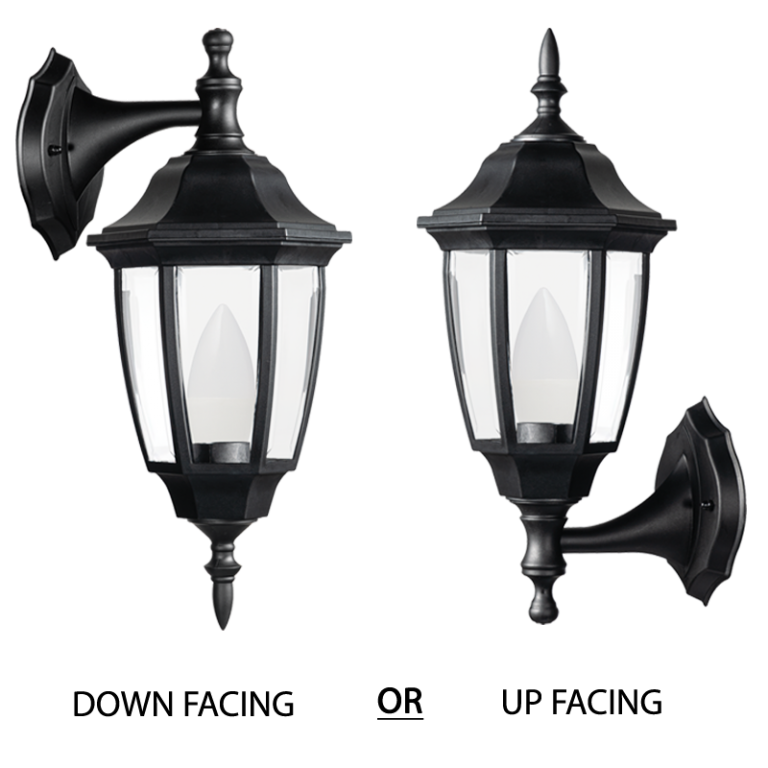 Bright Star Lighting L340 BLACK Convertible Up or Down Facing Lantern