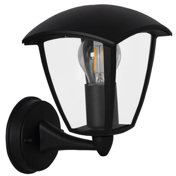 Bright Star L360 BLACK 4 PANEL UP FACING IP44 1X11W ES