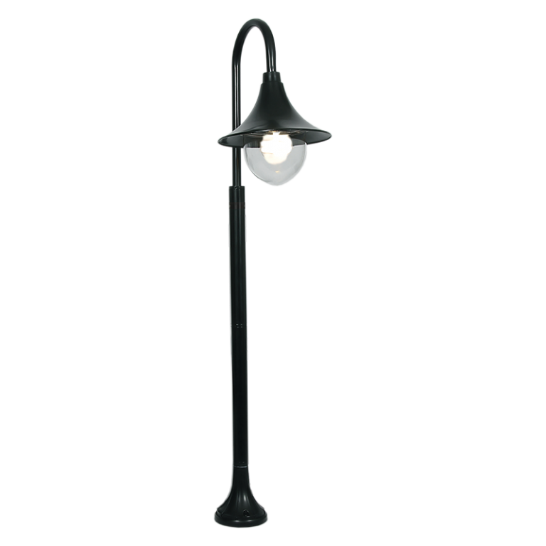 Bright Star LFL017 BLACK ALU WITH CLEAR POLY COVER IP44 1X60W ES 1190MM