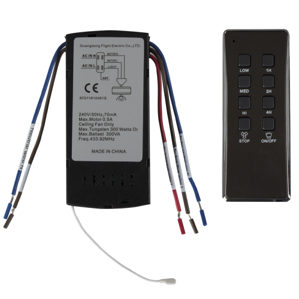 Bright Star PART504 AC REMOTE&RECEIVER- FCF013,040-043,048-051 OLD FAN