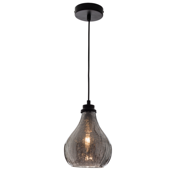 PEN415 Bright Star CHROME METAL PENDANT CHROME GLASS 1X40W SES 6007226074611 81