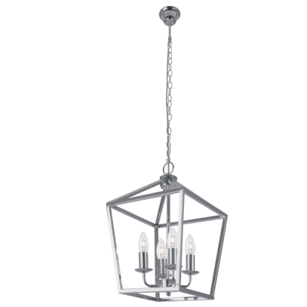 PEN450 Bright Star CHROME POLISHED CHROME PENDANT 4X60W SES 6007226065183 17 0
